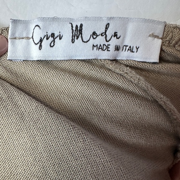 Gigi Moda Silk Snake Print Long Lined Skirt Pants Womens One Size Made Italy - Picture 2 of 8